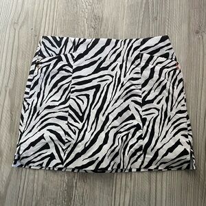 Attyre Black and White Zebra Mini Skort